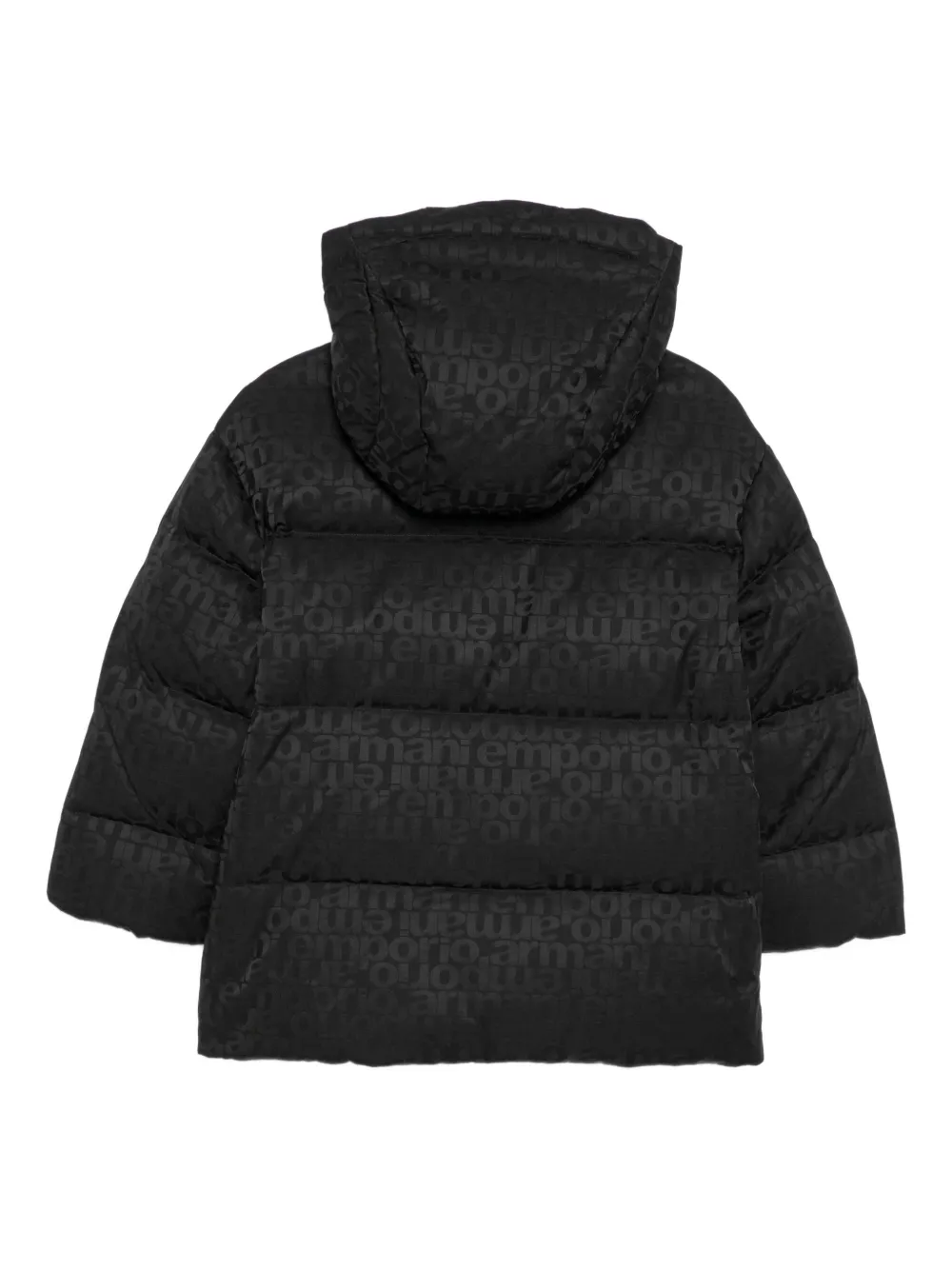 Куртка с логотипом ASV Emporio Armani Kids, черный — фото 2