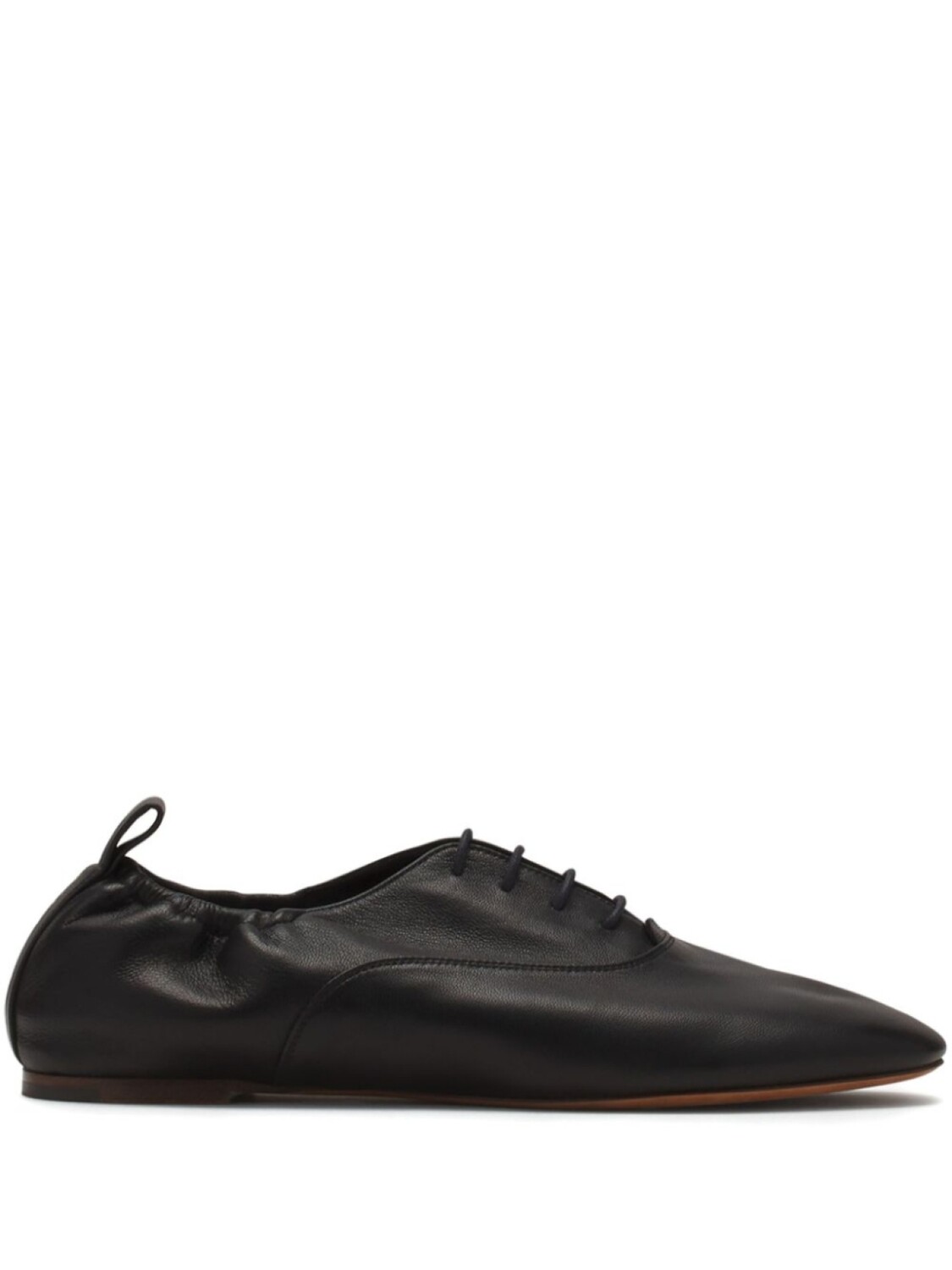 Балетки Lanvin со шнуровкой, черный