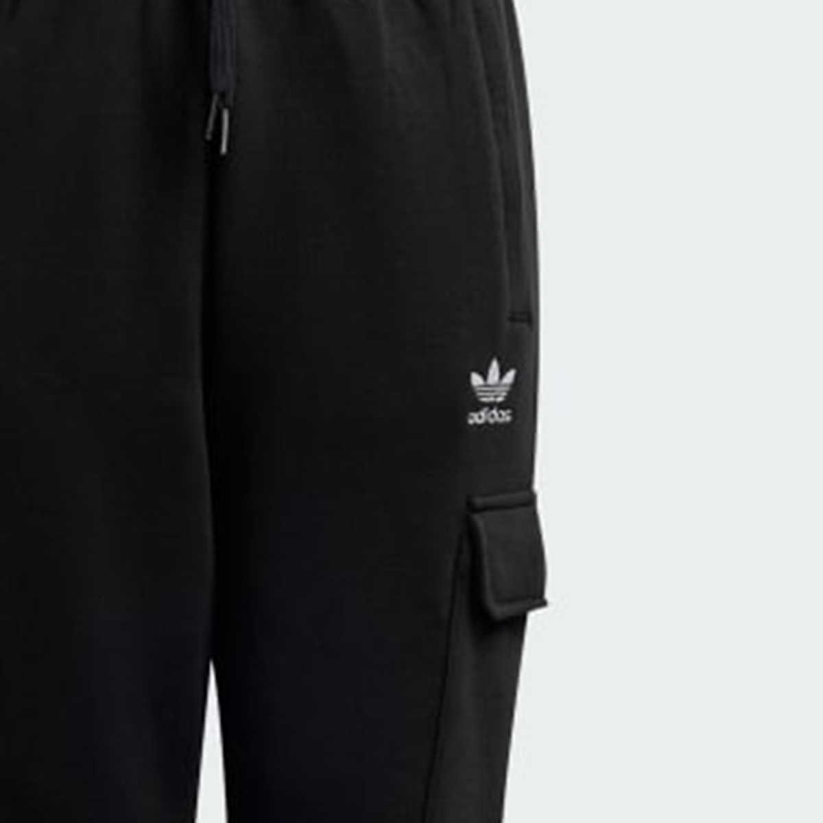 Школьные вязаные спортивные брюки Adidas Originals, черный — фото 3