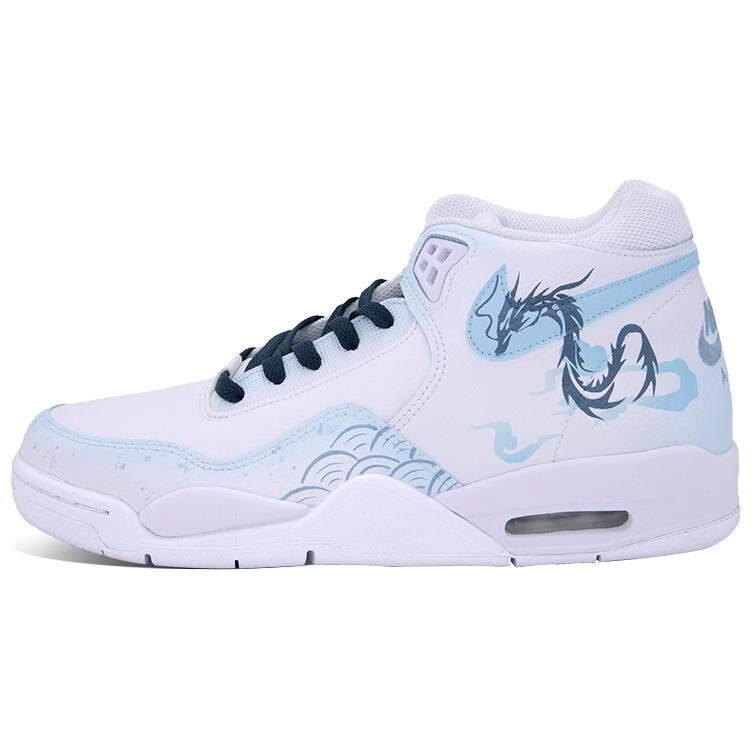 

Кроссовки Nike Flight Legacy Vintage Basketball Shoes Unisex Mid-top White/blue/gray, голубой, Синий, Кроссовки Nike Flight Legacy Vintage Basketball Shoes Unisex Mid-top White/blue/gray, голубой