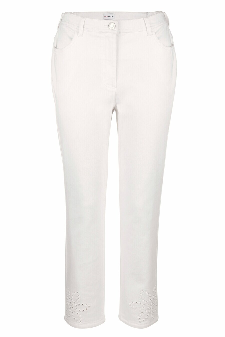 

Тканевые брюки MIAMODA Slim fit Pants, белый