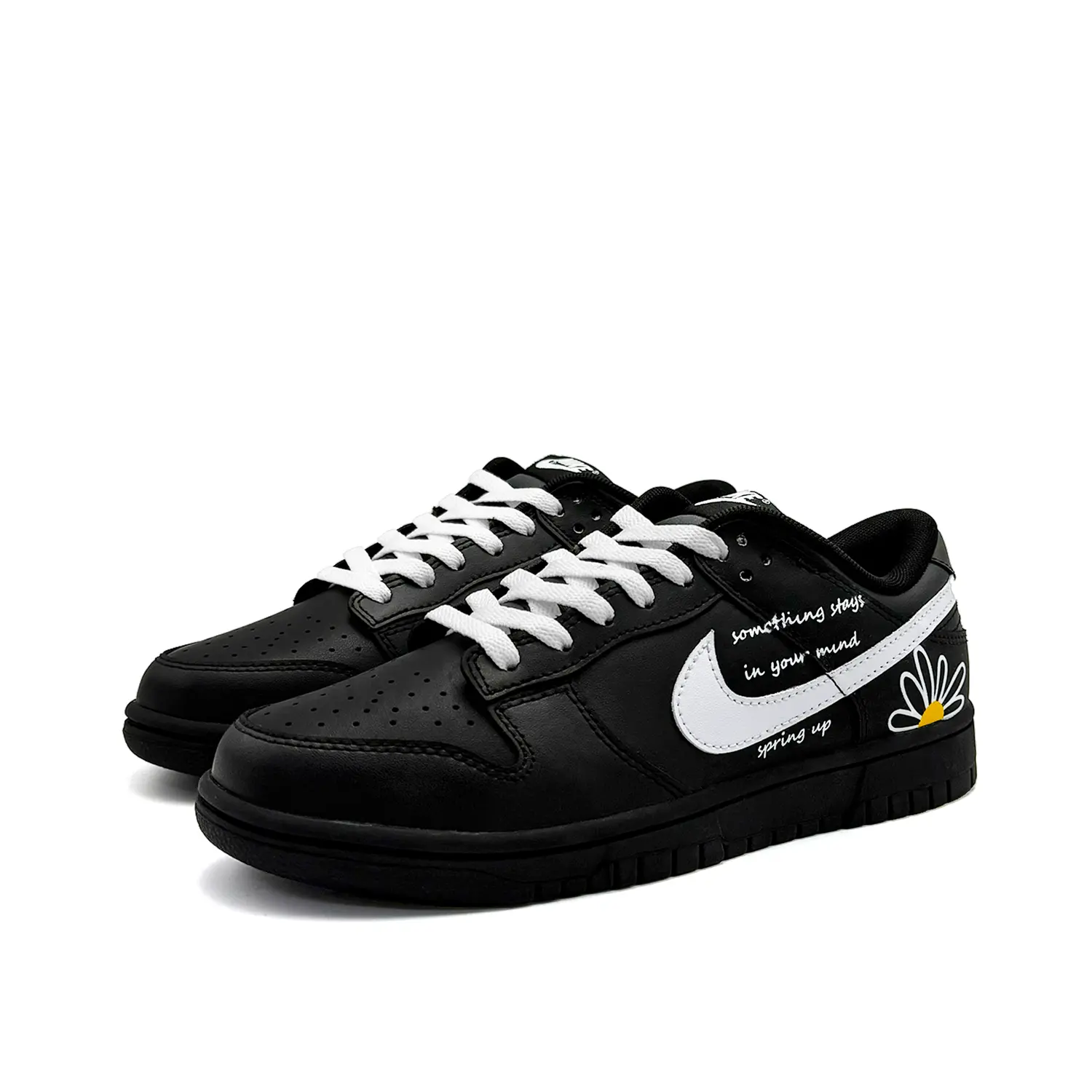 Nike Dunk Narrate The Past Leather Low top Skateboard Shoes мужские черно-белые — фото 4