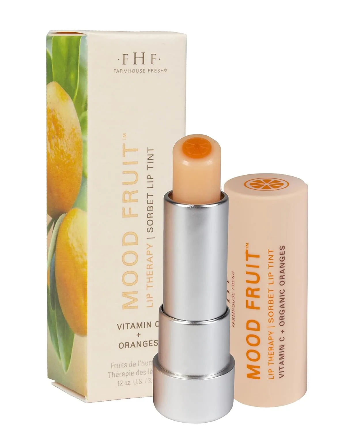 Бальзам для губ FarmHouse Fresh Orange Mood Fruit Lip Therapy, 0,12 унции., Orange