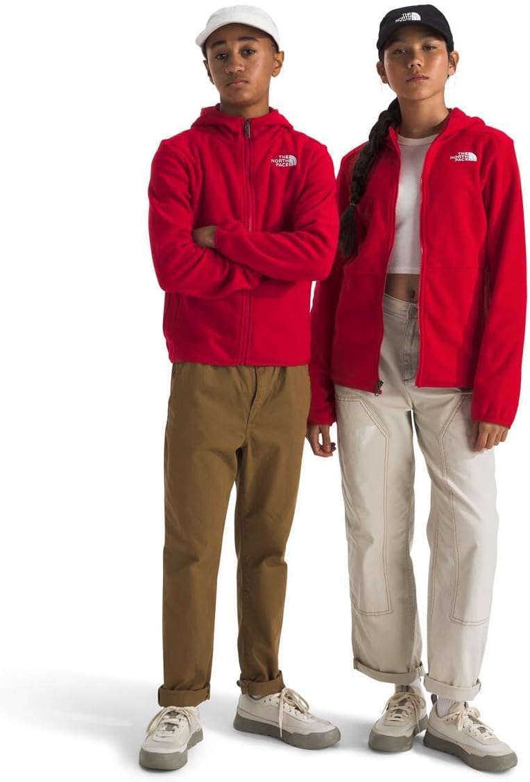 

Толстовка The North Face Teen Glacier на молнии с капюшоном, красный