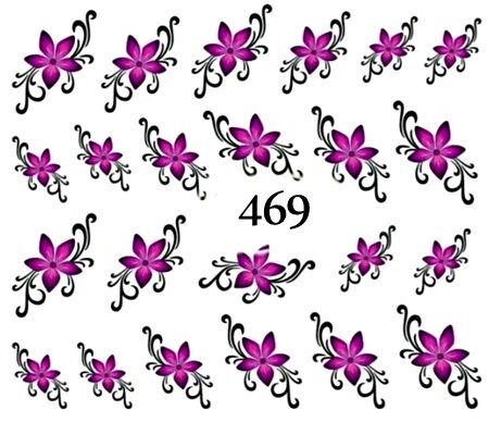 

Водные наклейки для ногтей - №469, Raisin