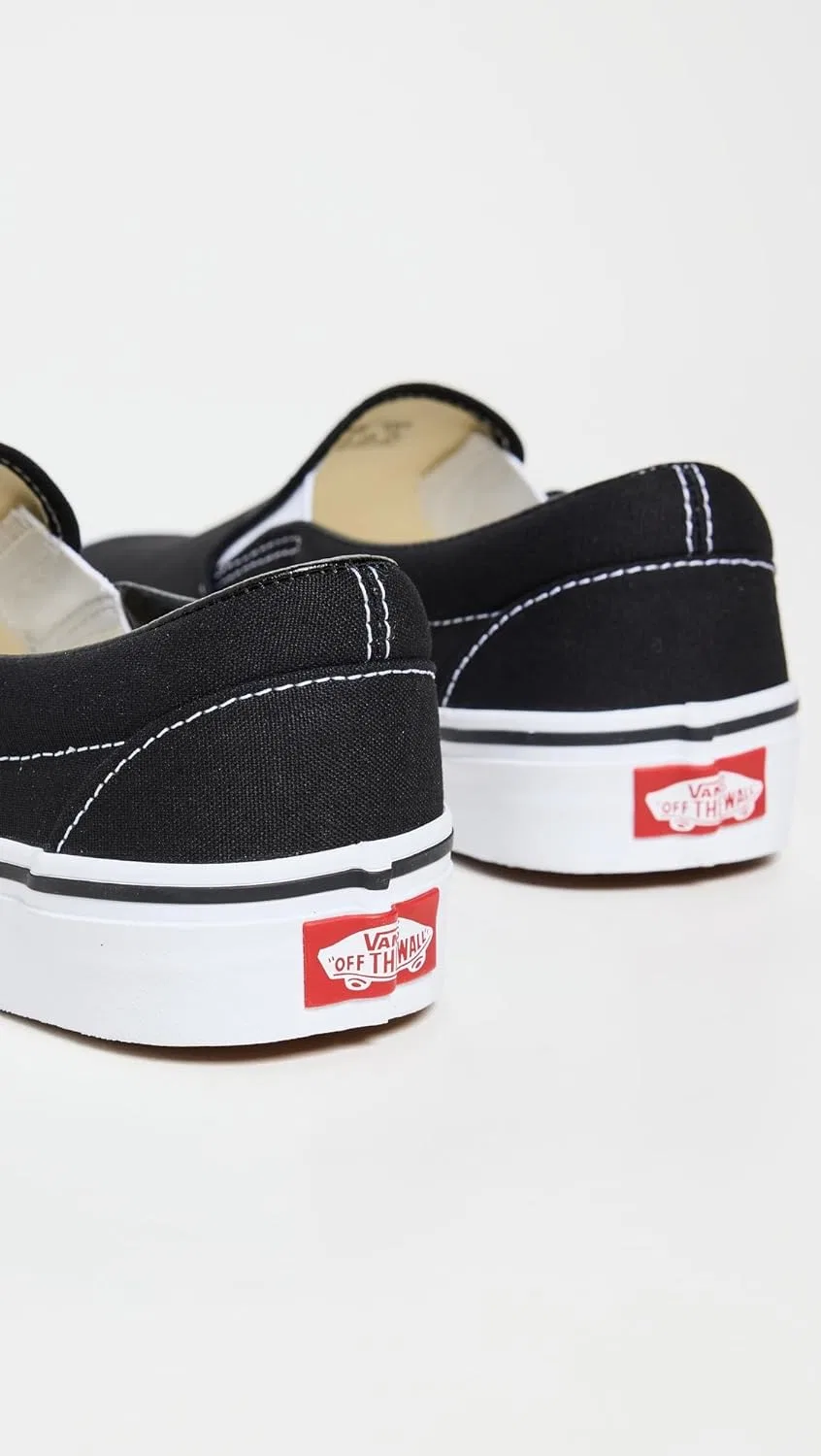 Кроссовки Vans Classic Slip-On, черно-белые — фото 4