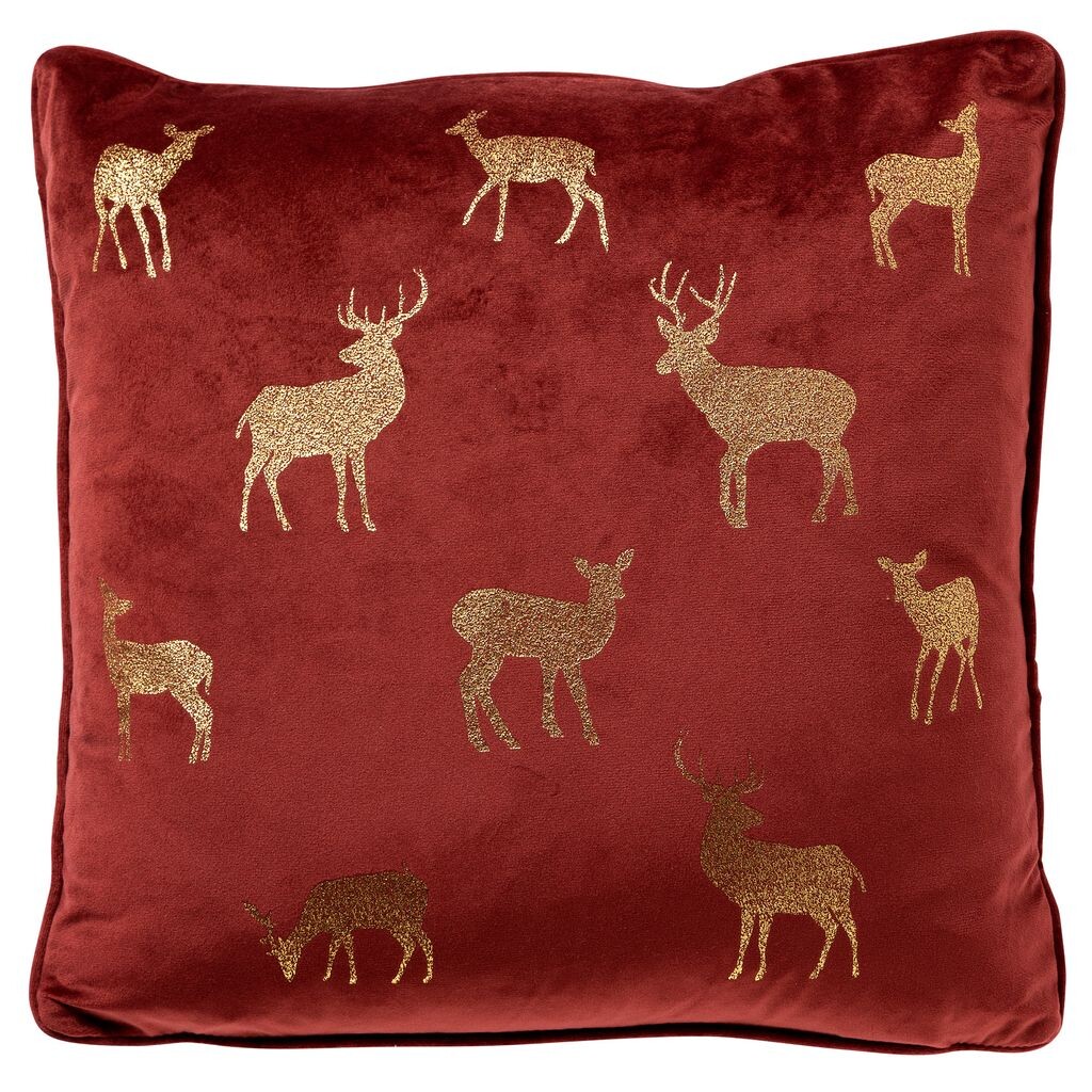

Dutch Decor — Декоративная подушка «Олень» (45см x 45см) — Велосипедный красный