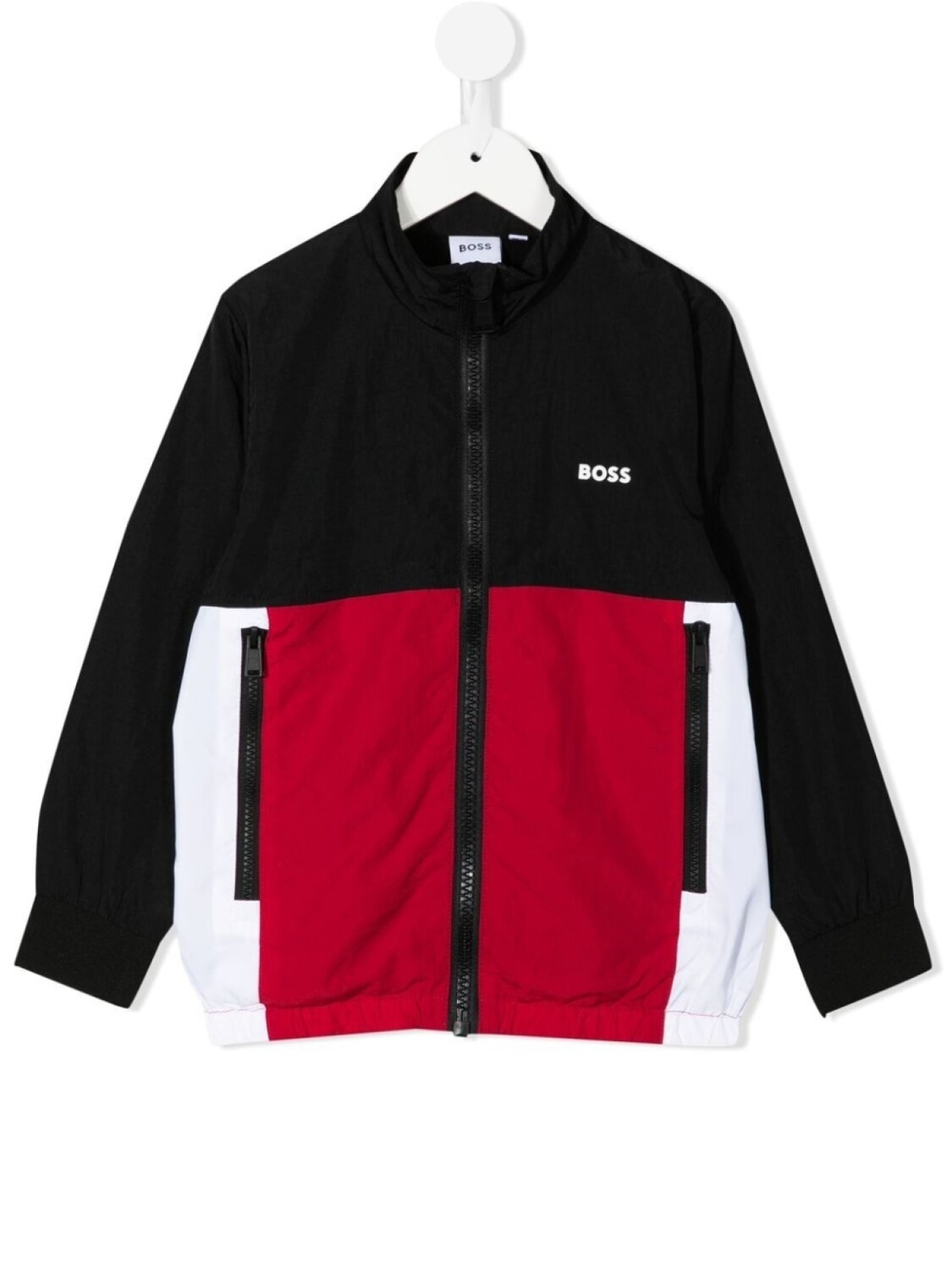 

BOSS Kidswear толстовка в стиле колор-блок, черный