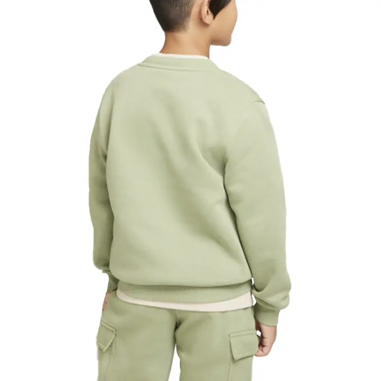 Nike Свитшот Sportswear Club Oil Green/White для подростков — фото 4