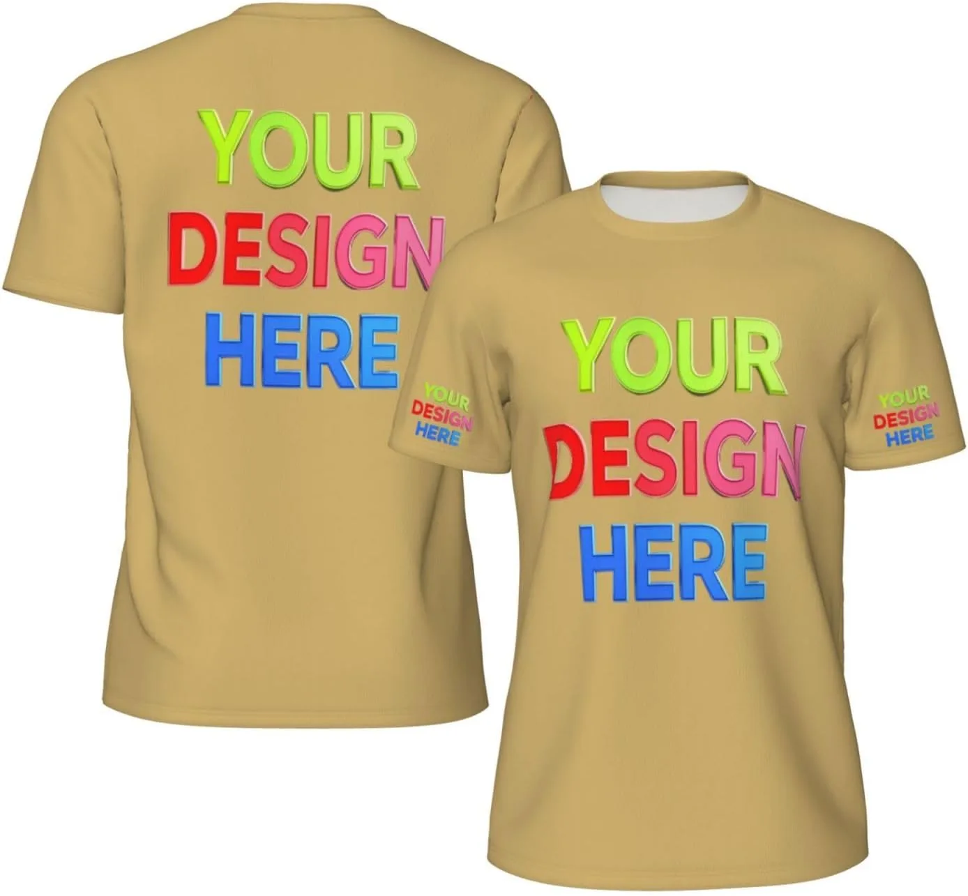 

Футболка Custom для мужчин с 4-сторонней печатью логотипа, текста или изображения