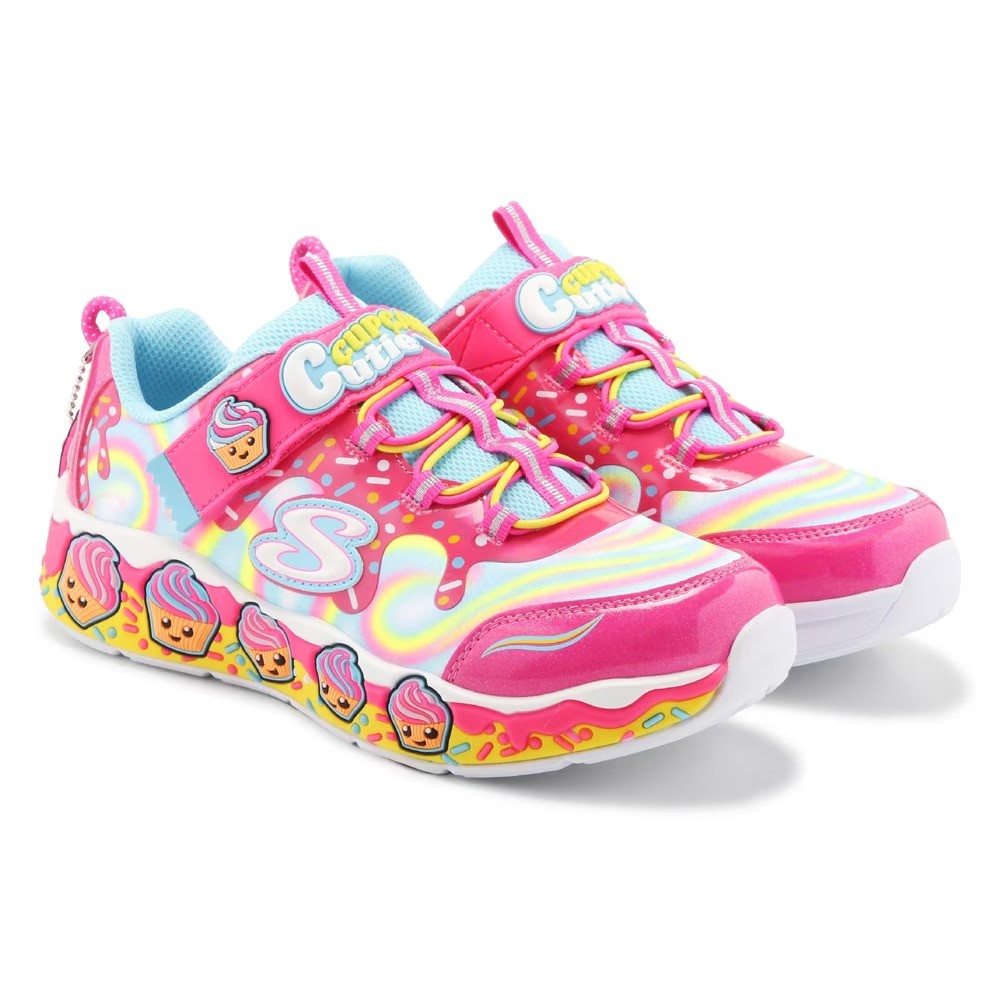 

Кроссовки с ароматом кекса для маленьких/больших детей Skechers, розовый