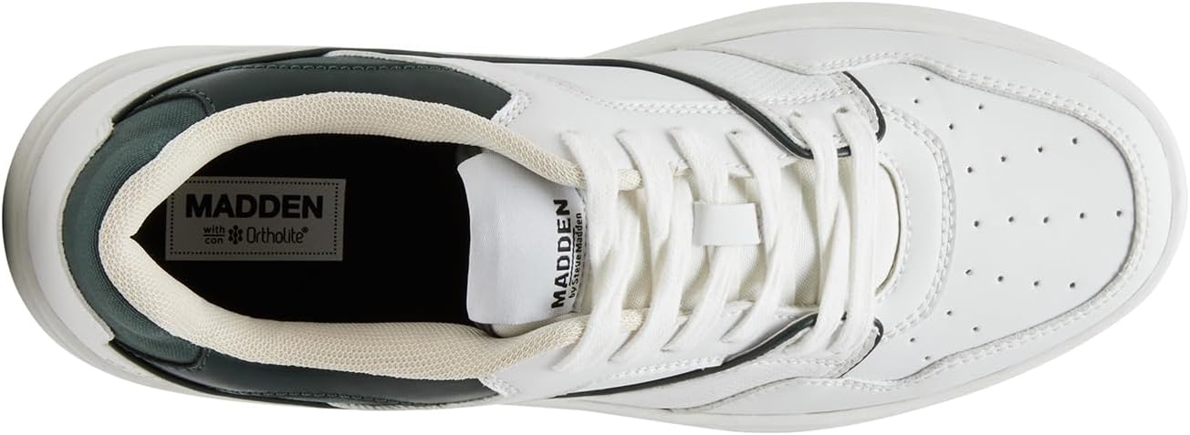 Кроссовки Madden Girl Men's M-tainnr, белый/оливковый — фото 4
