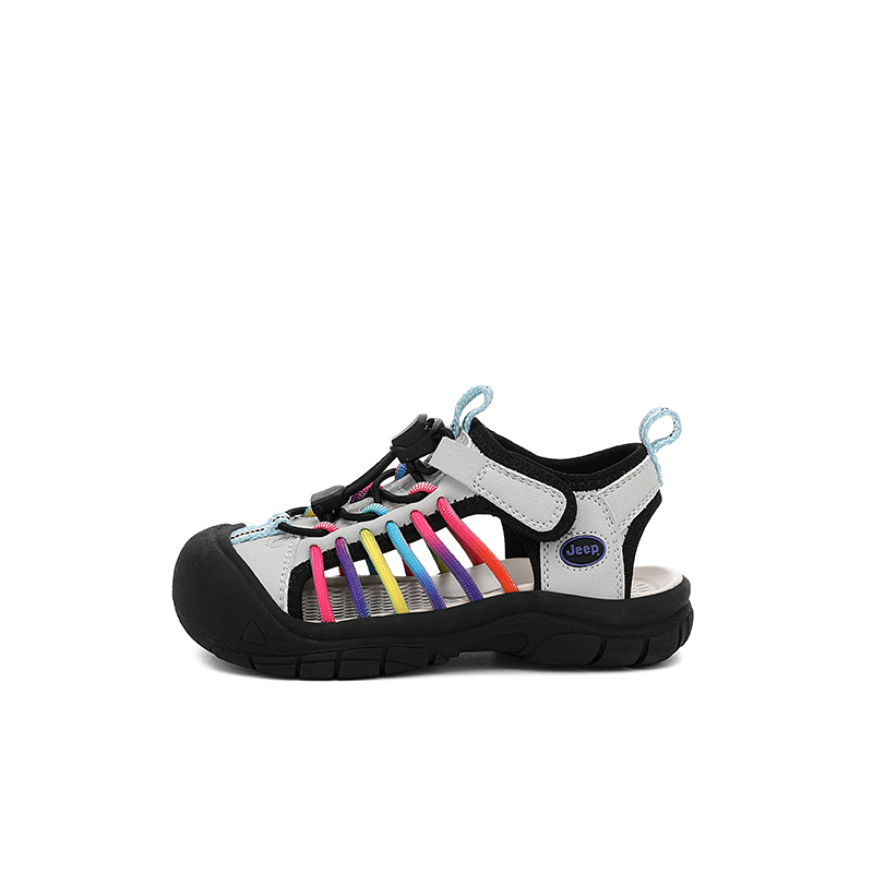 

Детские сандалии Kids Jeep, слоновая кость/серый