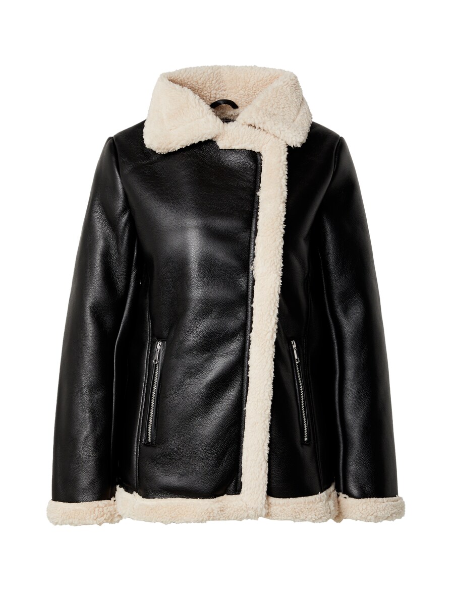 

Зимняя куртка Dorothy Perkins Longline Borg Aviator, черный