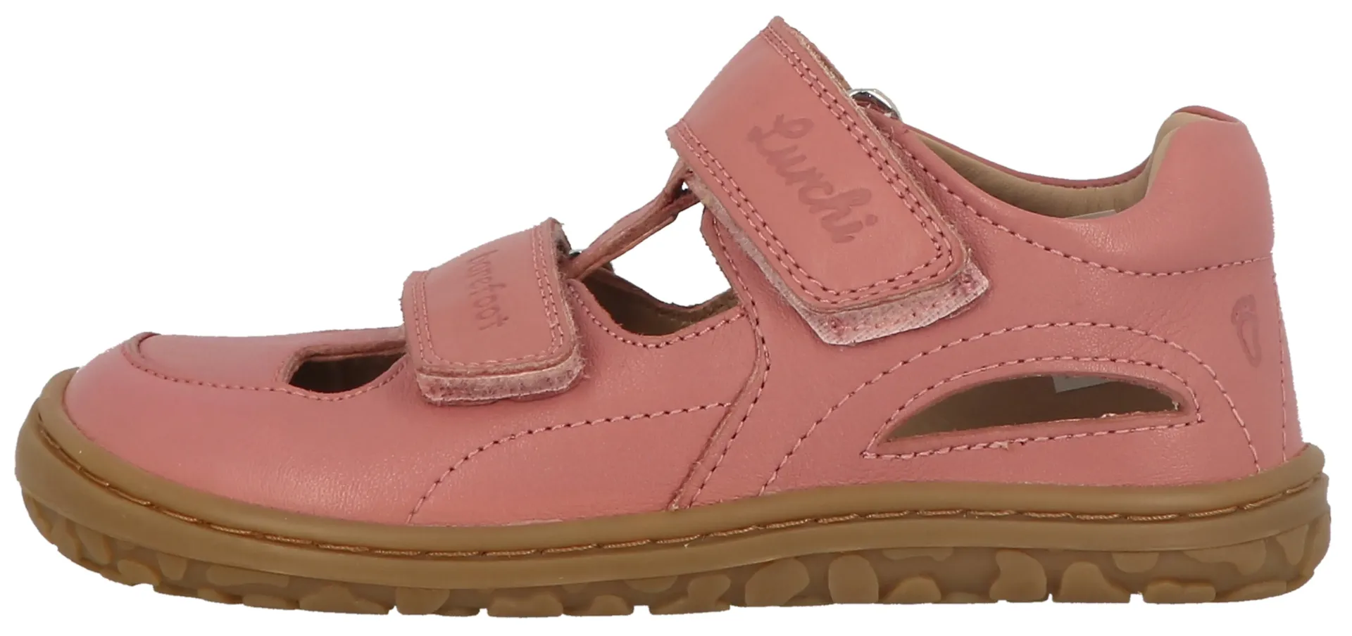 

Туфли Lurchi "Nando Barefoot" с контрастной декоративной строчкой, розовый