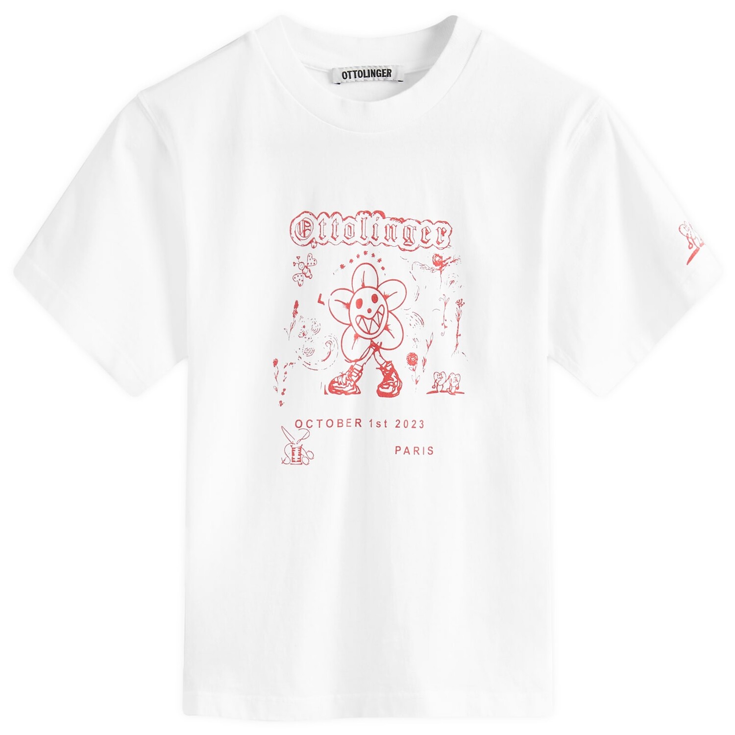 

Футболка Ottolinger Shrunken T-Shirt, белый