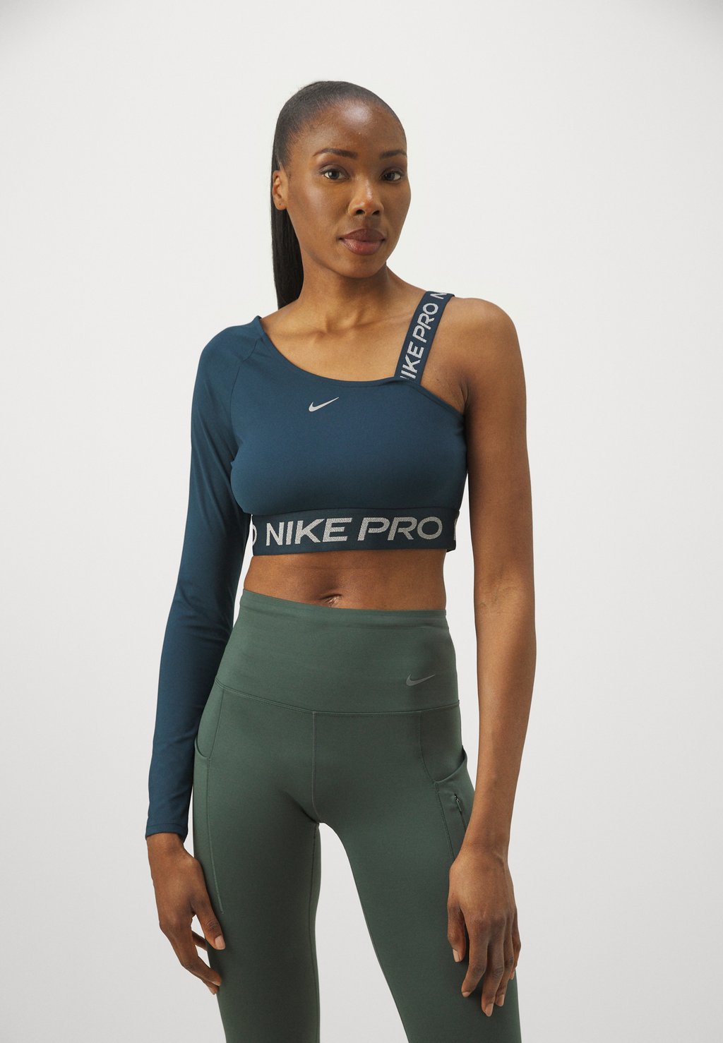 

Топ с длинными рукавами SHINE CROP Nike Performance, синий