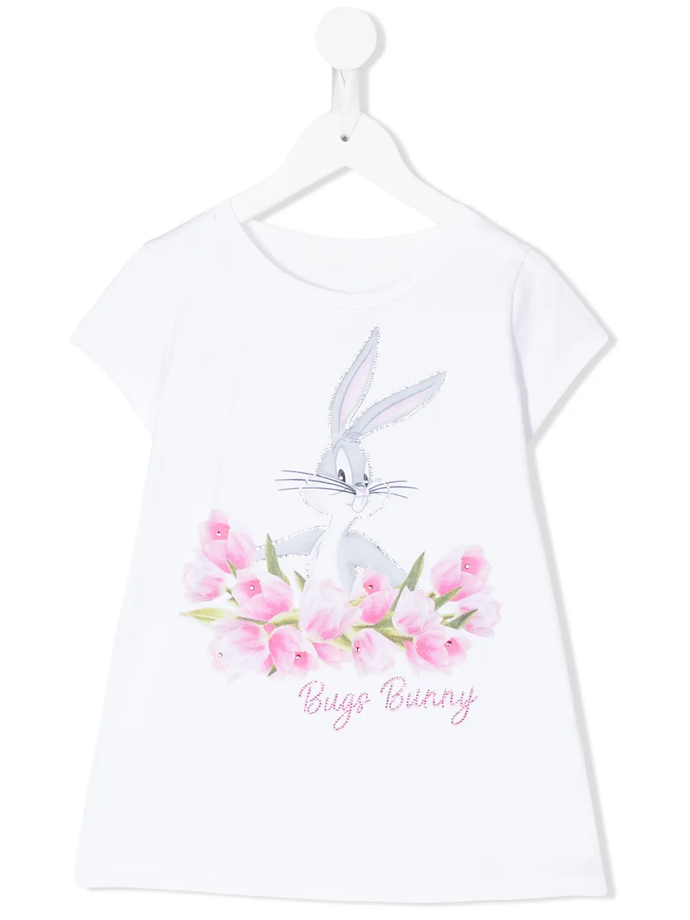 

Футболка с принтом Bugs Bunny Monnalisa, белый