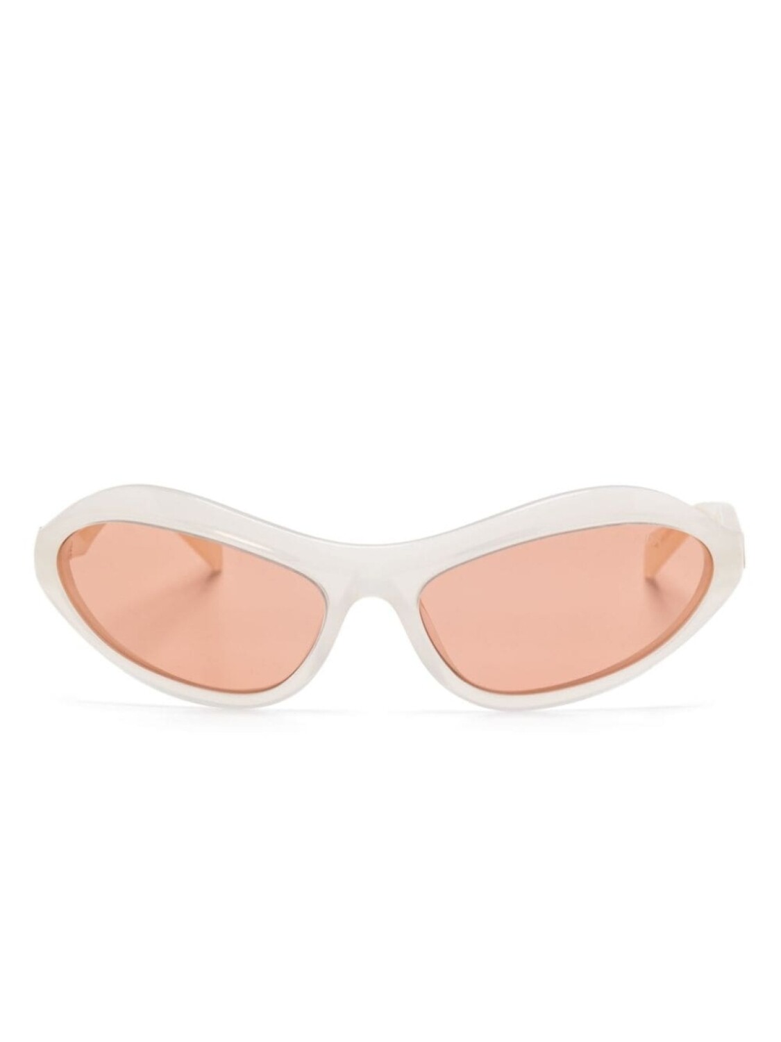 

Солнцезащитные очки Prada Eyewear в байкерской оправе, белый