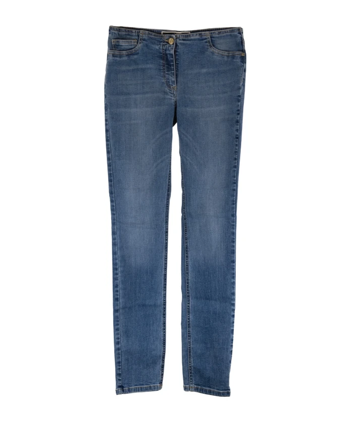 

Прямые джинсы с накладными карманами Elisabetta Franchi, синий