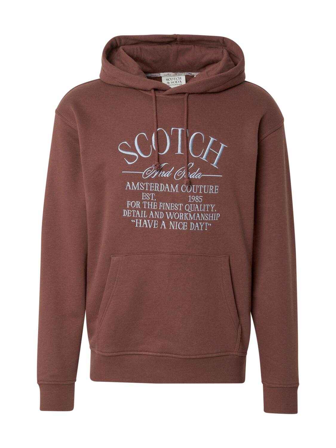 

SCOTCH & SODA Свитшот в коричневом цвете, Коричневый, SCOTCH & SODA Свитшот в коричневом цвете