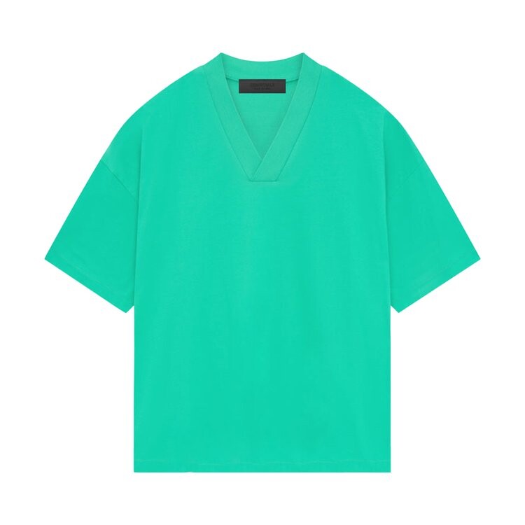 Футболка Fear Of God Essentials Fear of God Essentials V Neck 'Mint Leaf', зеленый — фото 2