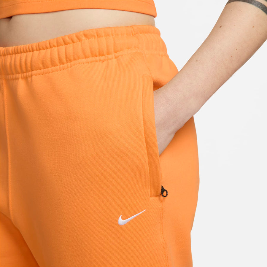 Спортивные брюки (WMNS) Nike Solo Swoosh Fleece Pants 'Vivid Orange White', оранжевый — фото 3