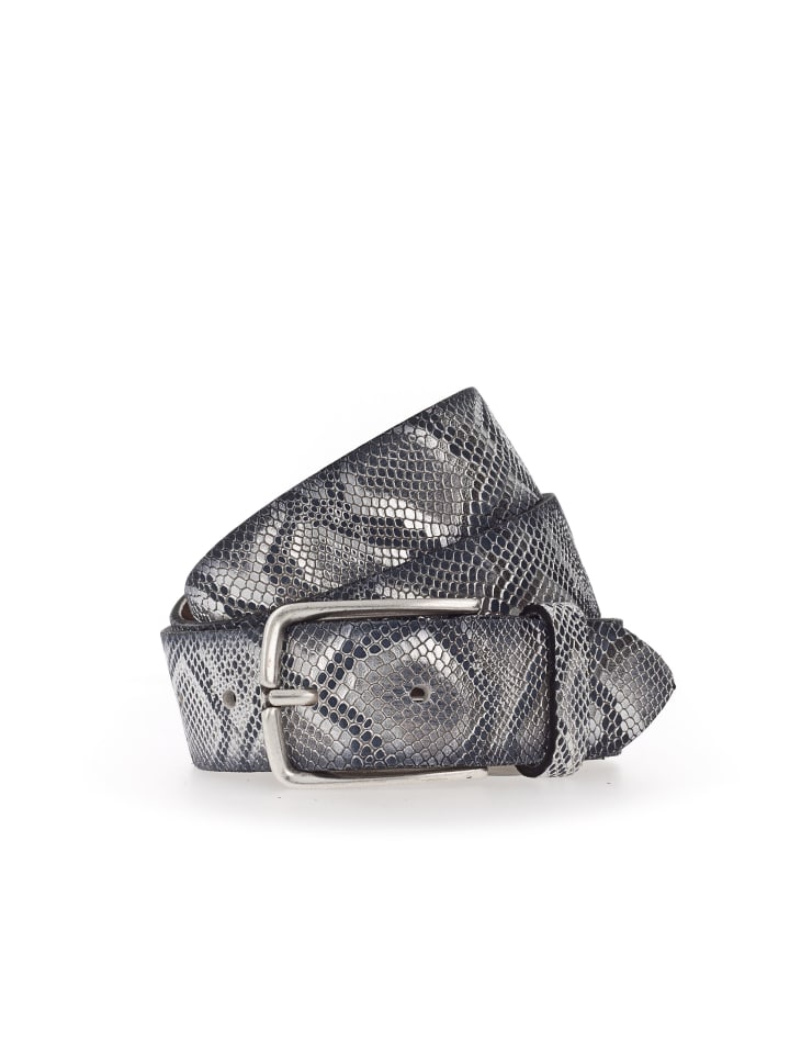 

Ремень шириной 35 мм в цвете черно-серебристый металлик Vanzetti