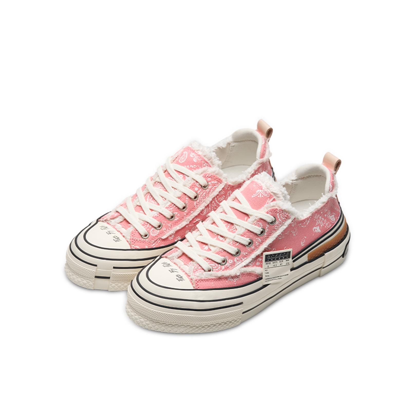 XVESSEL VESSEL Лоу-топы из канвы унисекс розовый личи, цвет Pink Litchi — фото 3
