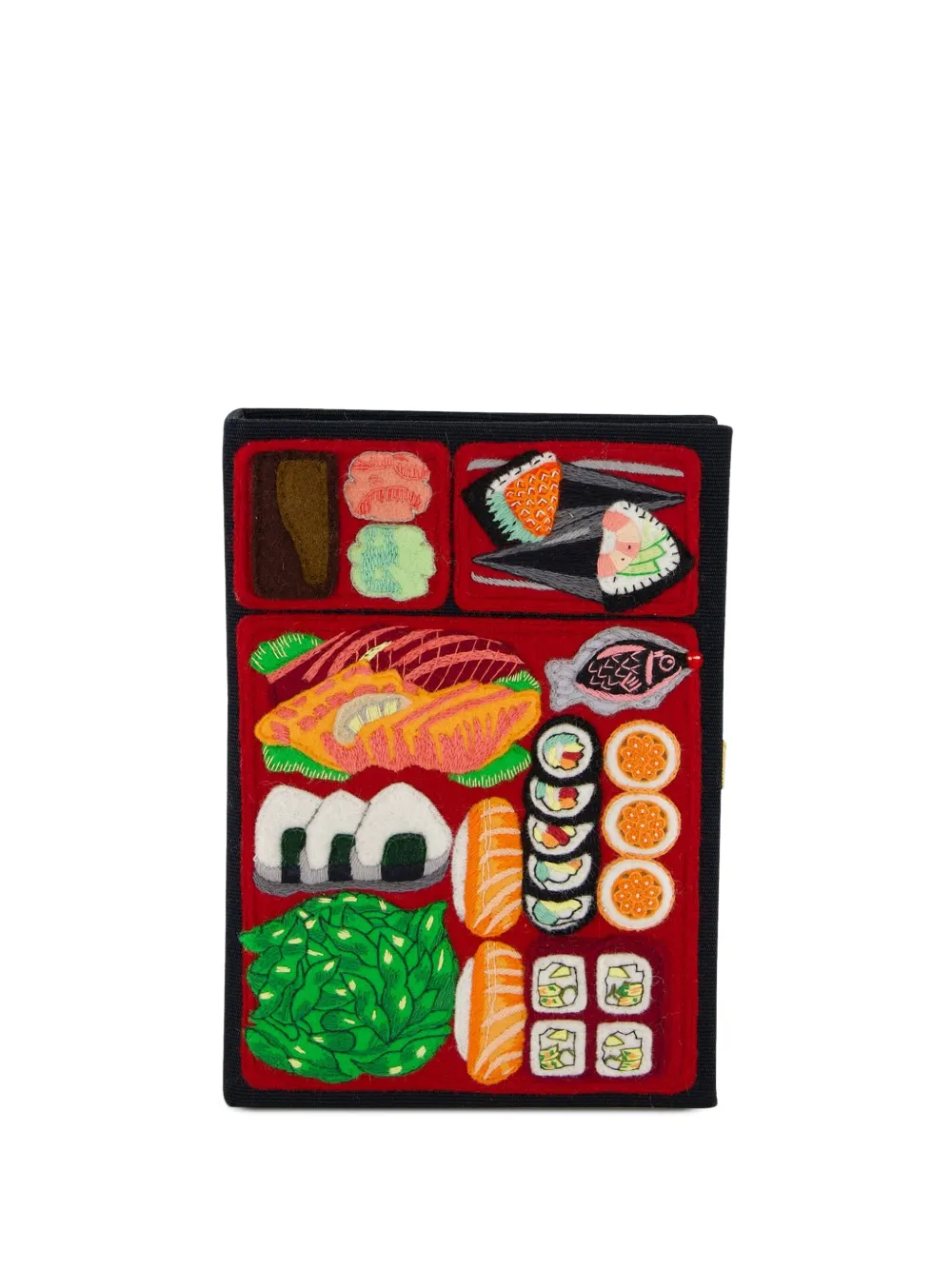 

Клатч Bento Box с вышивкой Olympia Le-Tan, черный