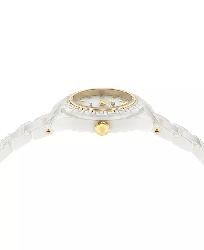 Женские швейцарские часы Swiss DV One Mini White Ceramic на браслете, 28 мм Versace — фото 4