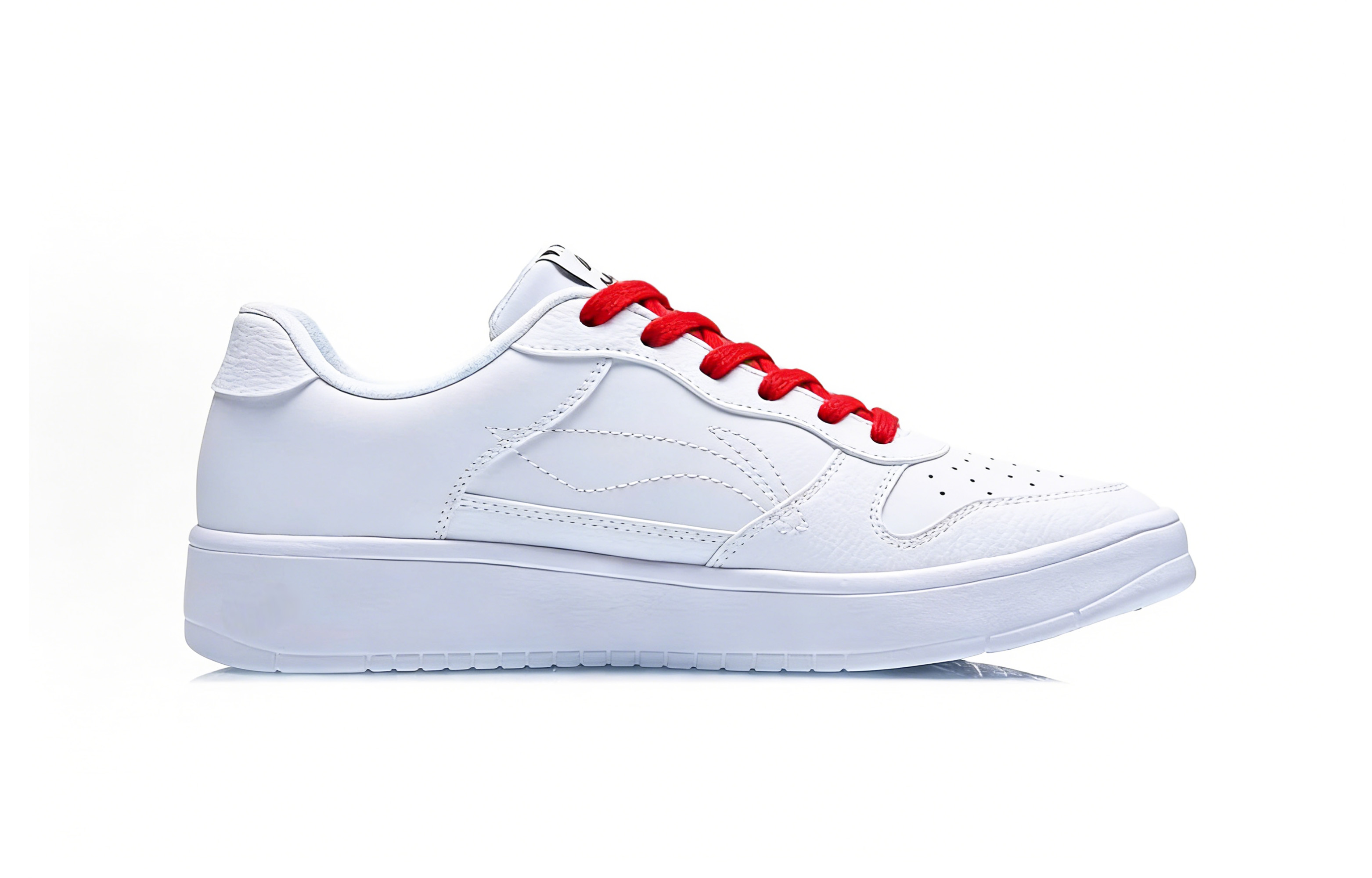 Кроссовки Li-Ning Floating Boat Height Increasing Low top мужские красные белые — фото 2