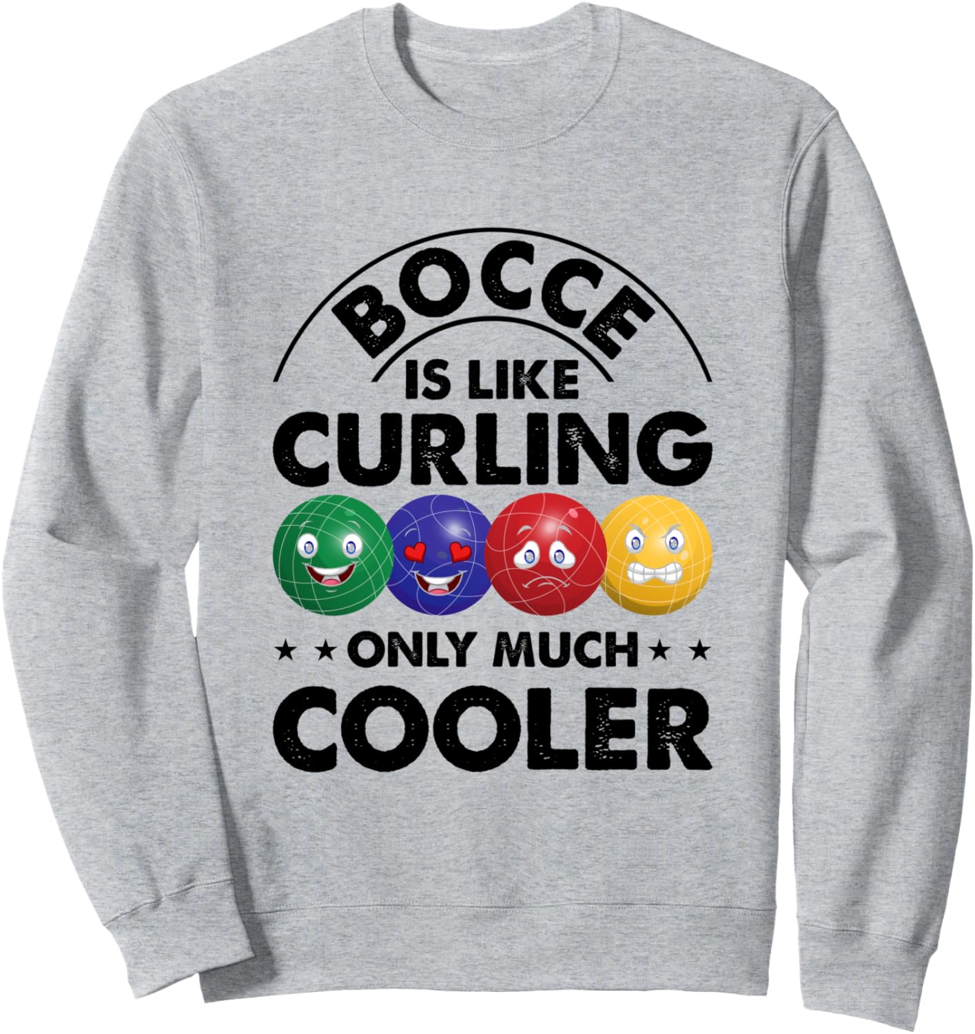 

Бочче - это как керлинг, только намного круче. Толстовка для игрока в бочче Funny Boccia Player Bocce Ball Player, серый