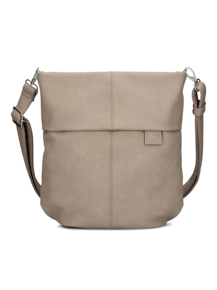 

Сумка через плечо Mademoiselle.M 27 см из нубука цвета капучино Zwei