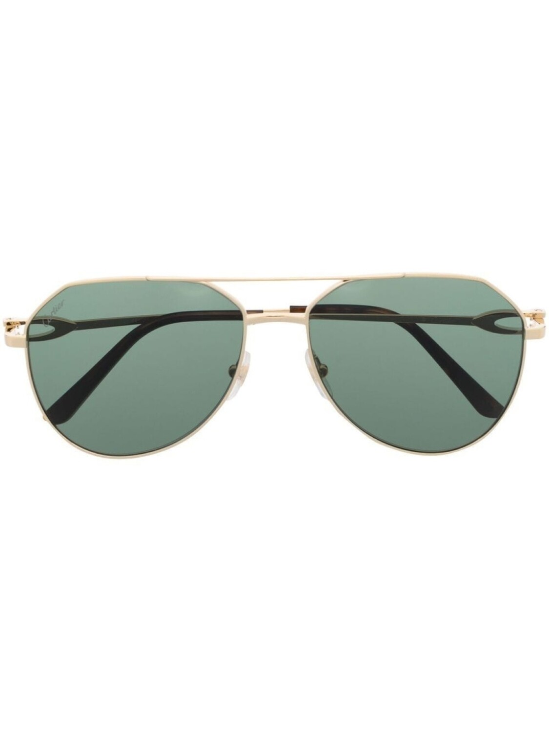 

Cartier Eyewear солнцезащитные очки-пилоты, золотистый