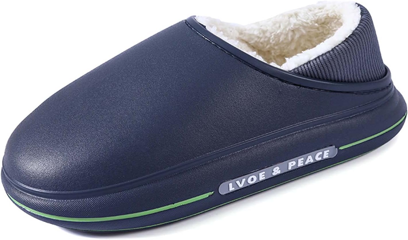 

Мужские и женские тапочки ElioGn, нескользящие, водонепроницаемые зимние тапочки для взрослых, удобные шлепанцы Muller, теплые садовые сабо, домашние и тапочки для женщин и мужчин, зеленый