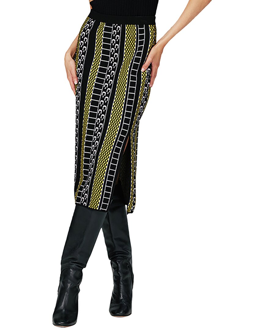 

Юбка-карандаш из смесовой шерсти от Diane von Furstenberg Postiana, желтый