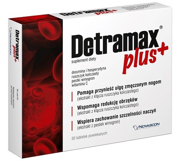 

Подготовка к усталости ног Detramax Plus, 30 шт