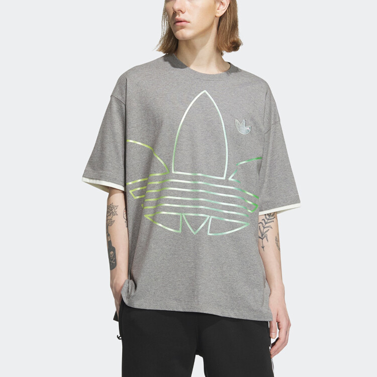 Adidas Originals Мужская футболка, цвет Basic hemp ash — фото 2