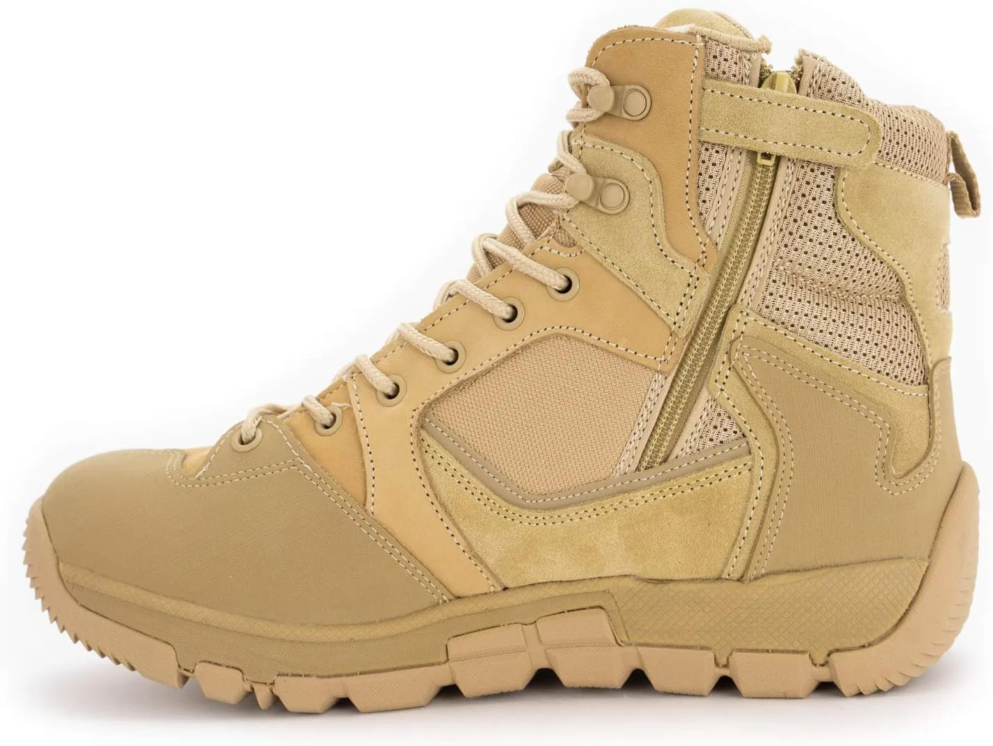 Тактические ботинки RYNO GEAR Trek Coolmax с боковой молнией, Beige — фото 3