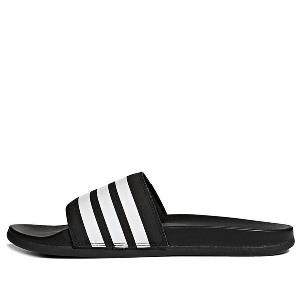 

Тапочки adilette cloudfoam plus 'black white' Adidas, черный