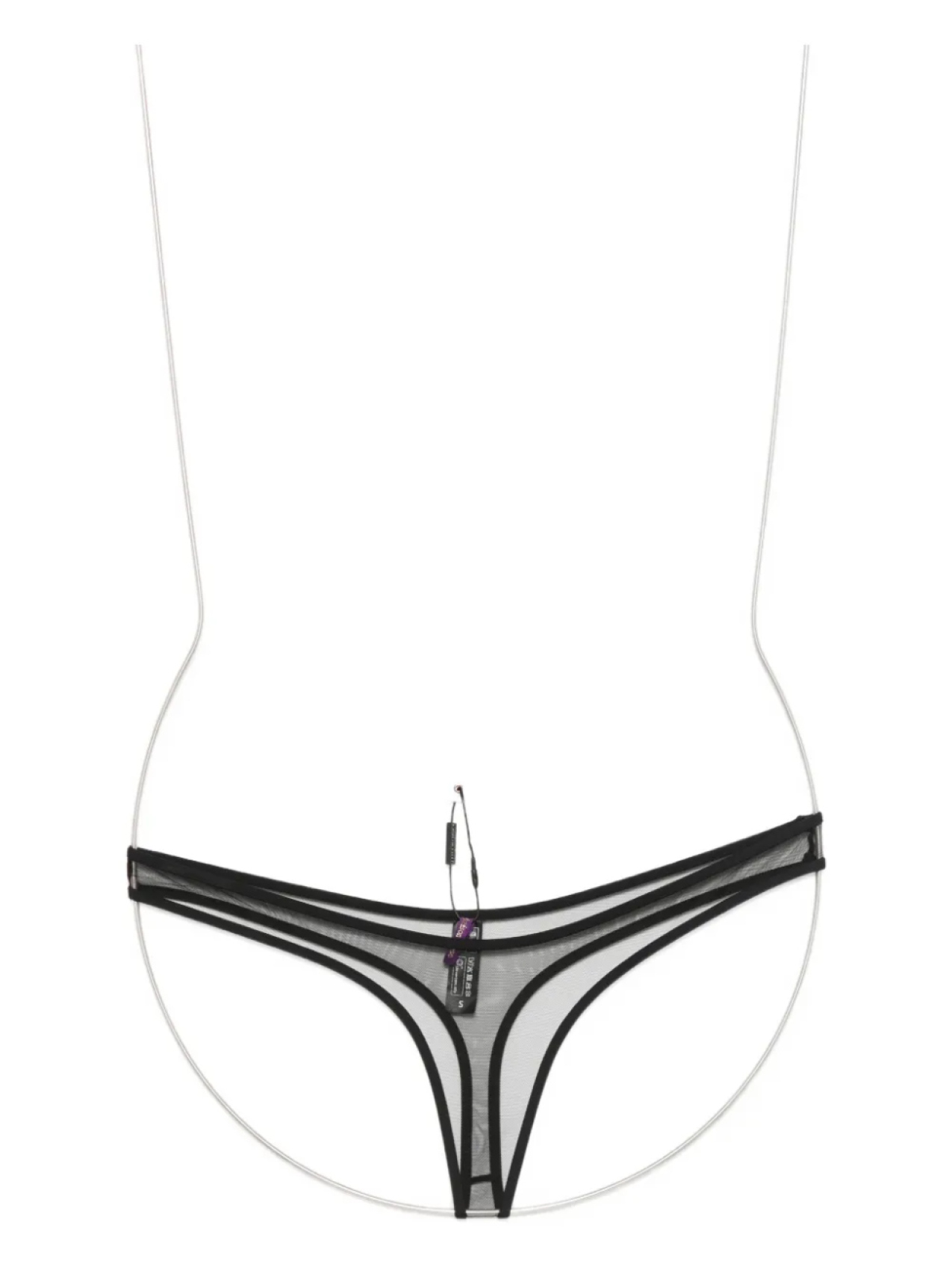 

Maison Close Pure Tentation прозрачные стринги с высоким вырезом, черный