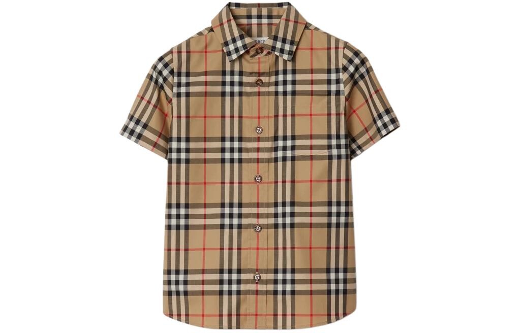 

Детская рубашка Burberry, цвет Beige