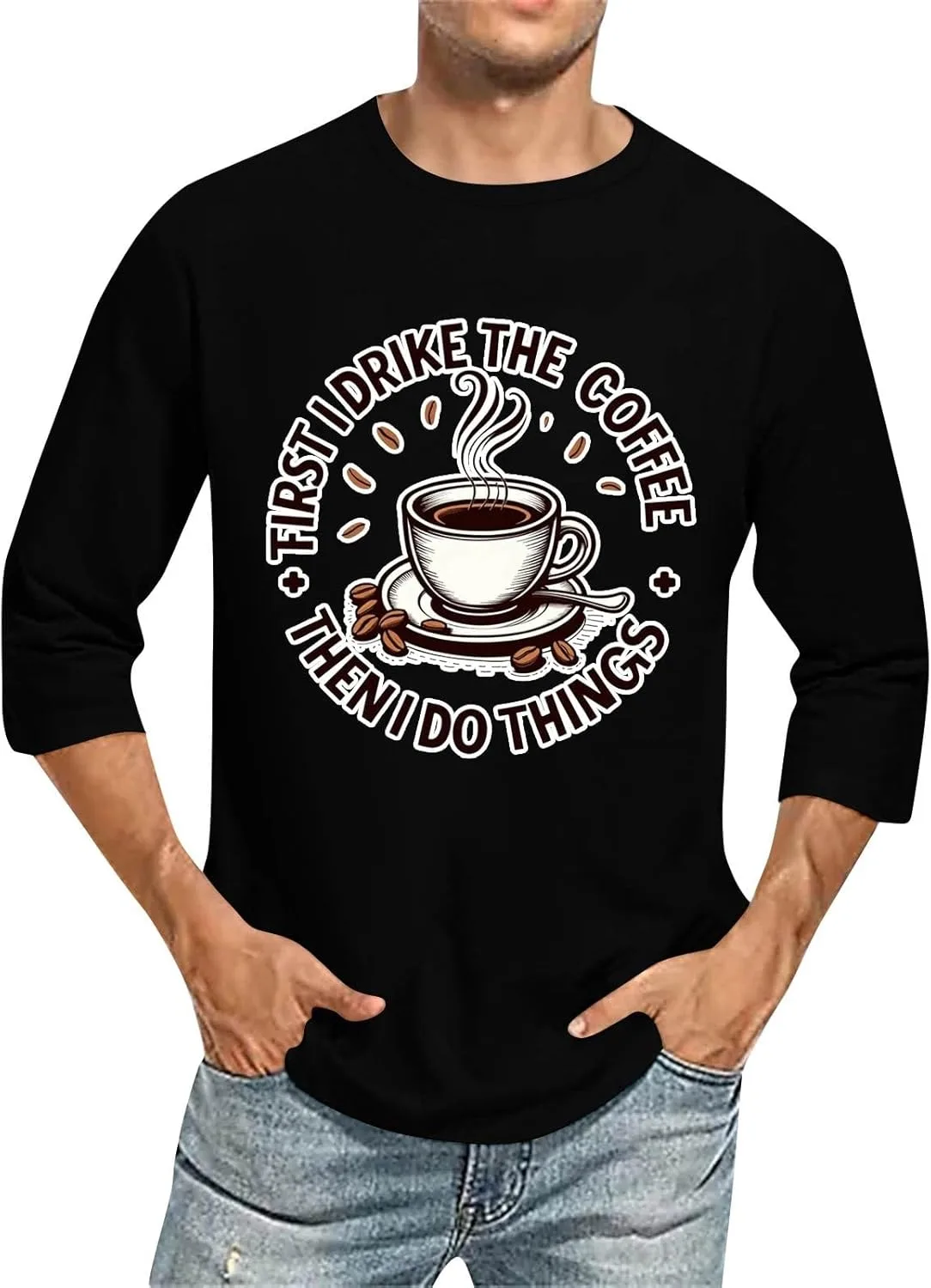 

Футболка для мужчин с 2D принтом, свободный крой Kvsozwuty