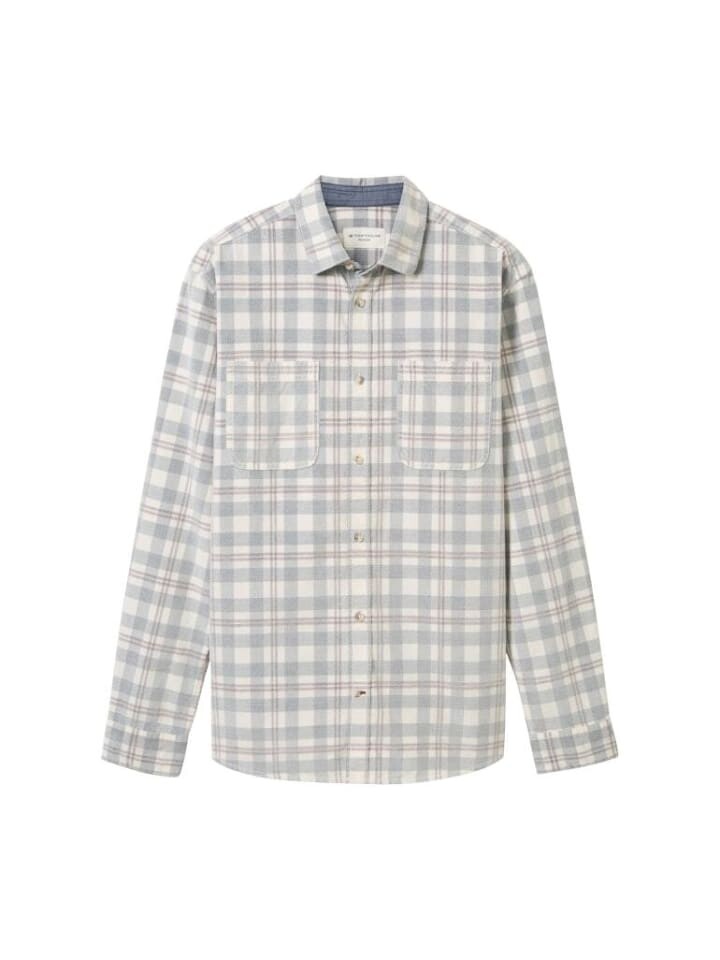 

Рубашка Tom Tailor Langarmhemd, цвет offwhite corduroy check