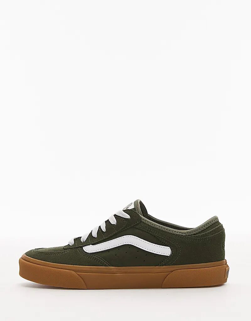 Кроссовки Vans Rowley Classic коричневого цвета с резиновой подошвой — фото 2