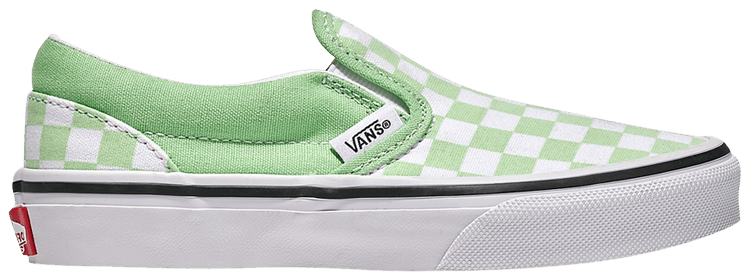 

Кроссовки Vans Classic Slip-On Kids 'Checkerboard - Pistachio Green', зеленый
