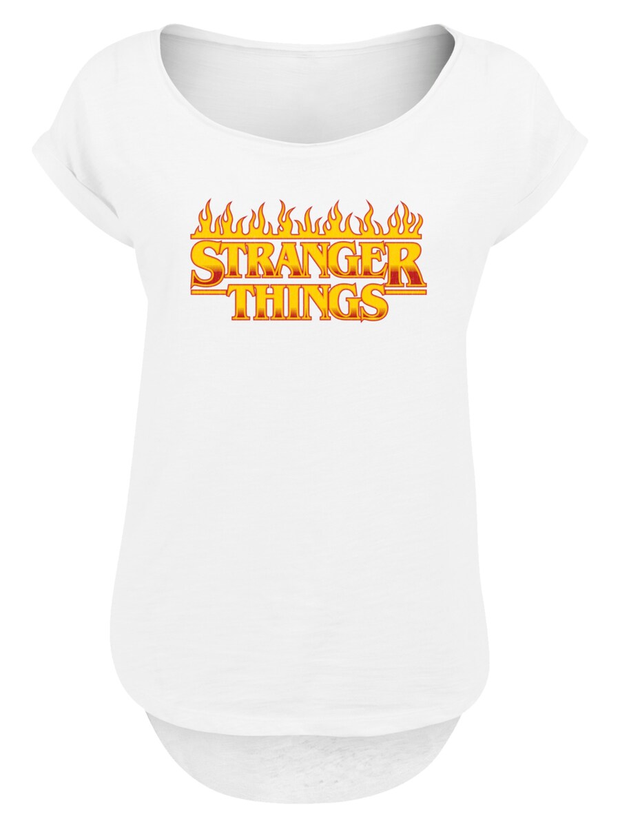 

Рубашка F4NT4STIC Stranger Things Fire Logo Women Netflix TV Series, белый