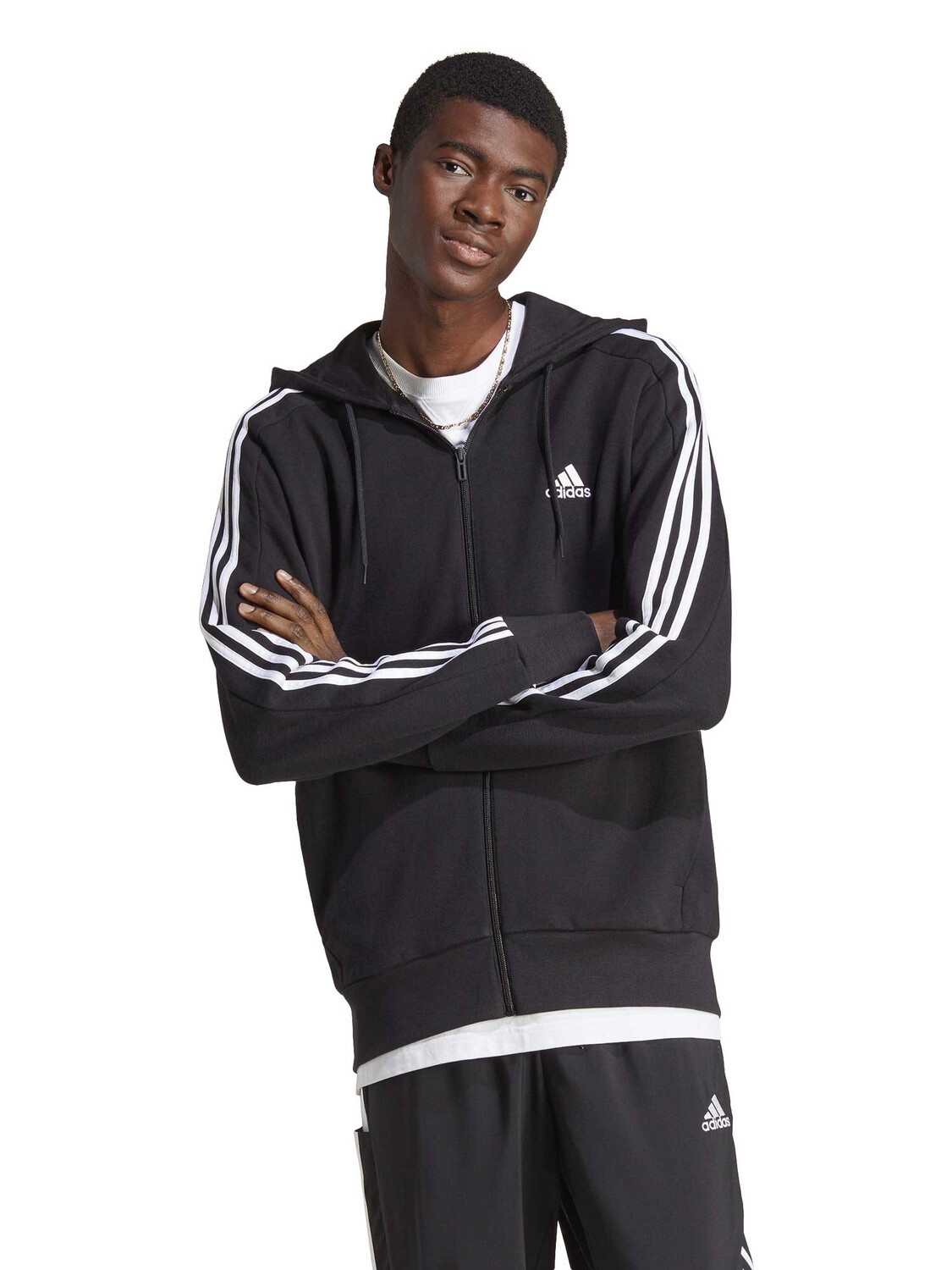 

Толстовка Adidas Sportswear Essentials French Terry 3-Stripes, черный