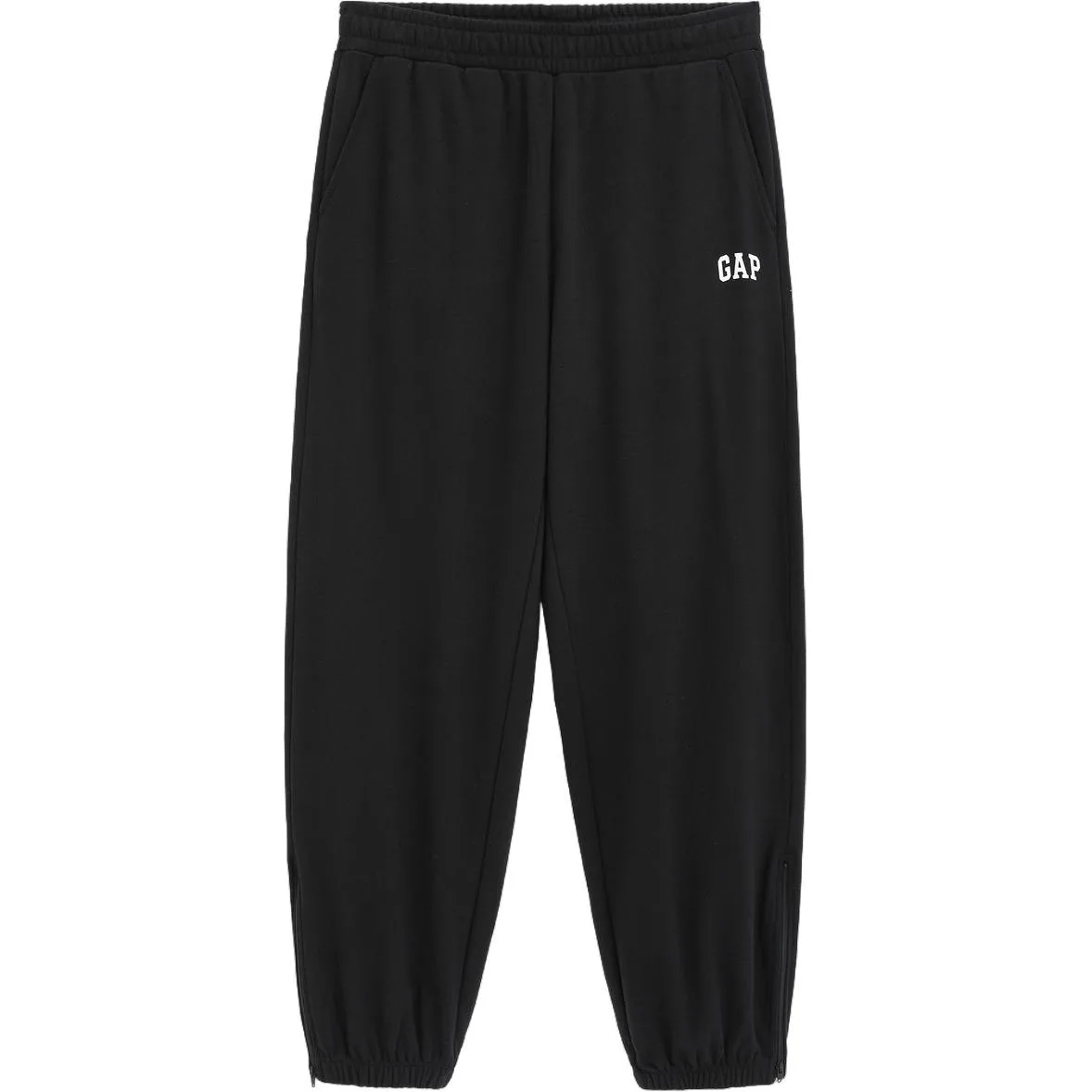 Вязаные спортивные штаны мужские с умеренной манжетой GAP, черный